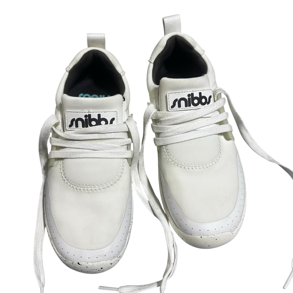 white Snibbs Spacecloud work sneakers Size 5